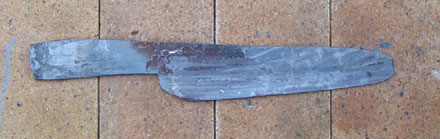many forging heats are needed to thin the chef blade