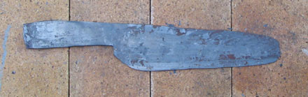 the difficulty of ending up with a well shaped kitchen knife after all that forging
