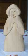 woman figure carving