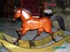 hand carved rocking horse