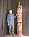 totem pole carving