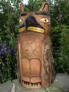 wood carving of an owl