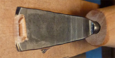 cutting action of bullnose chisel