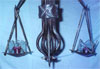 detail of forged chandelier