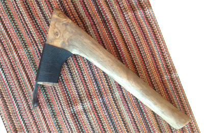 tenth image of North Bay Forge Adze Iron with natural crook handle
