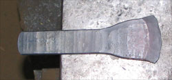 forging an adze iron, step 12