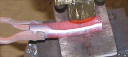 forging an adze iron, step 3